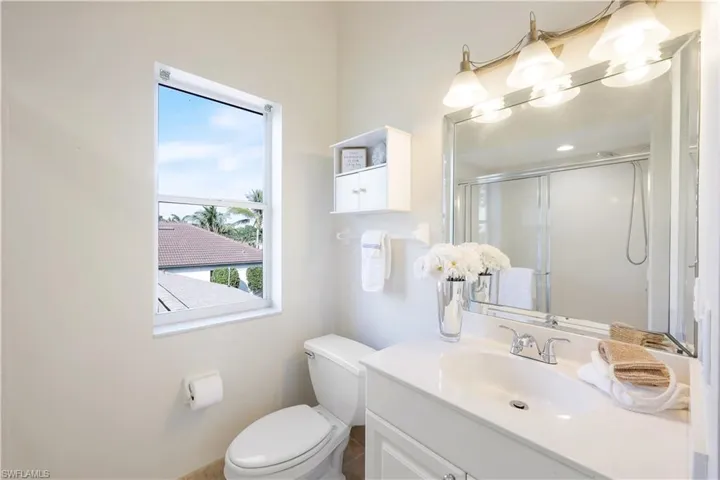 Second-floor primary bathroom.