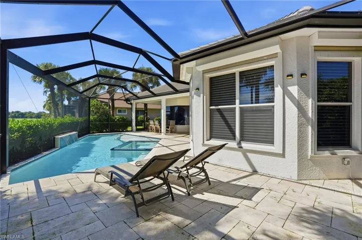 Screened-in pool area