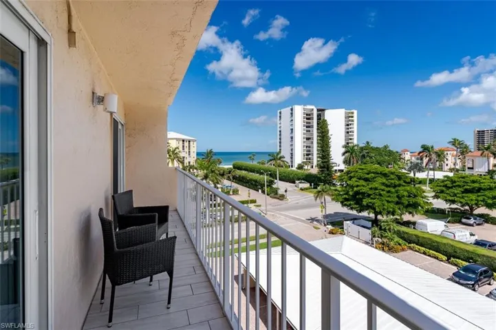 Balcony off Great Room and Guest room.