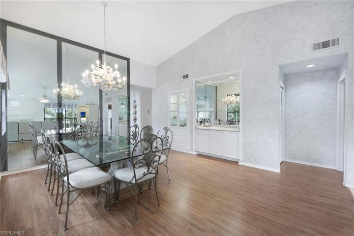 Custom Built In Bar- Inset Custom Dining Cabinet with Glass Doors and Additional Storage