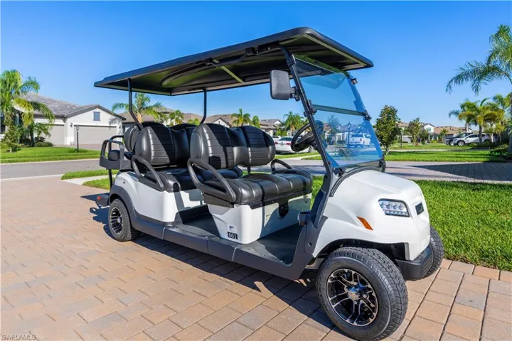 Golf Cart available for separate purchase!