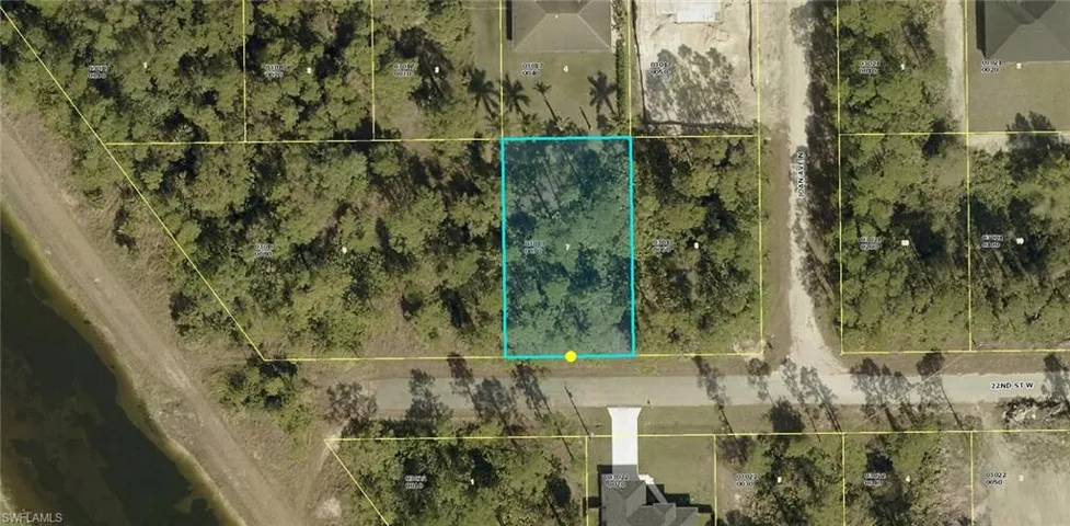Aerial map of property and surrounding area