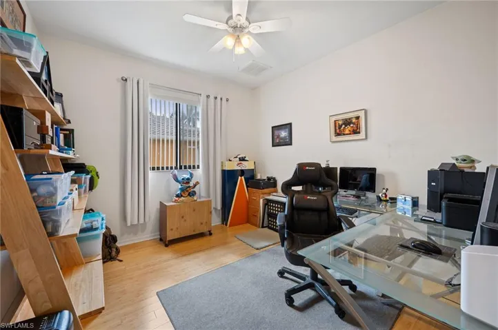 Home office that could be a bedroom