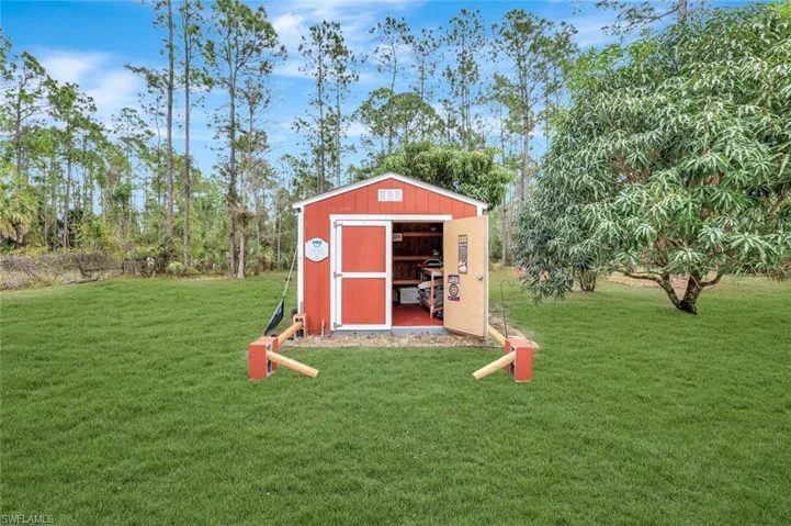 View of outbuilding