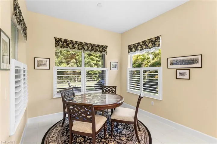 Dining space featuring baseboards
