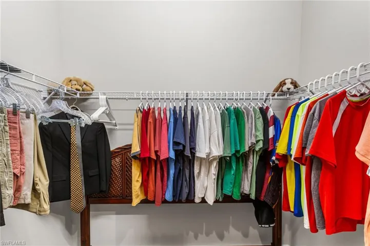 View of spacious closet