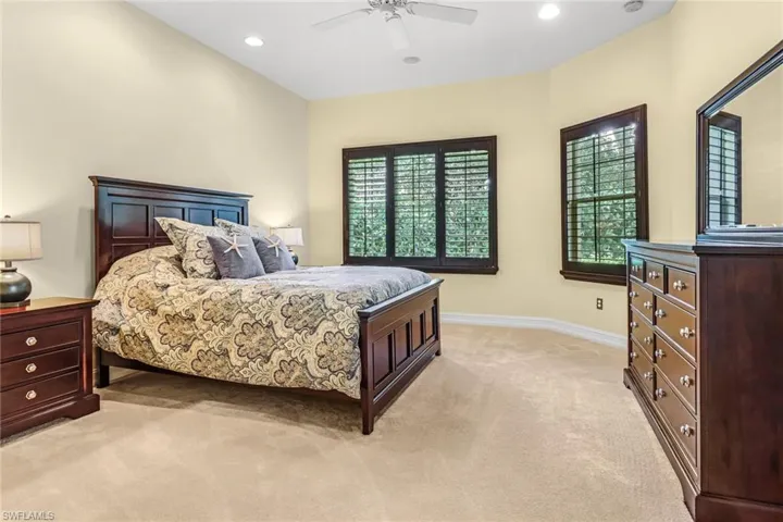 Master Bedroom features door to lanai