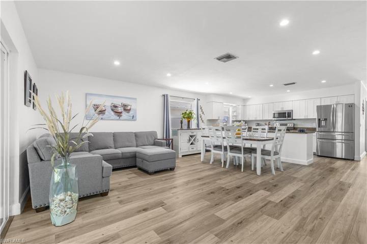 Living Room - Dining Room - Kitchen