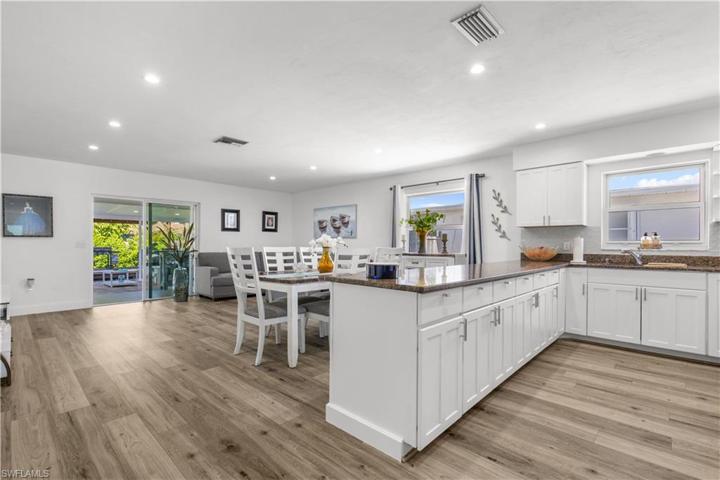 Kitchen - Dining Room - Living Room