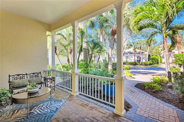 Inviting front porch