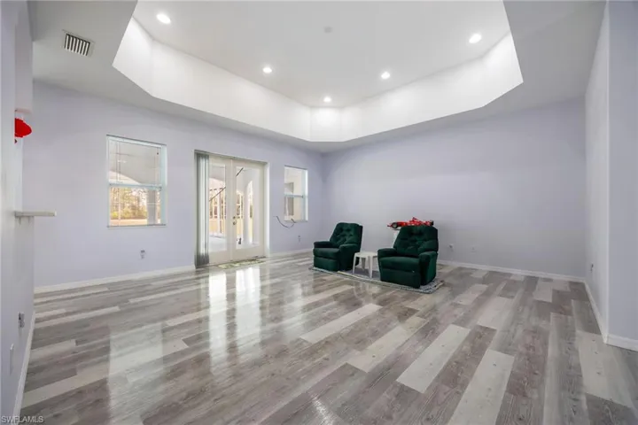 The beautiful floors have a special coating on them for additional strength and beauty.