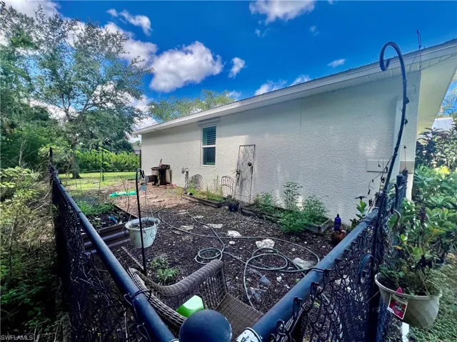 Garden area.