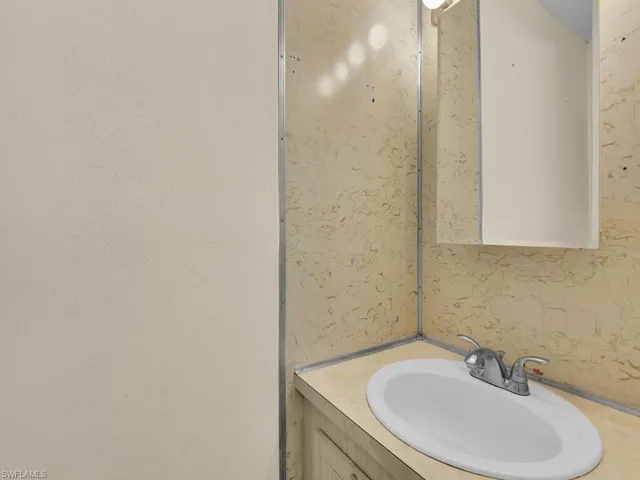 Bathroom featuring vanity