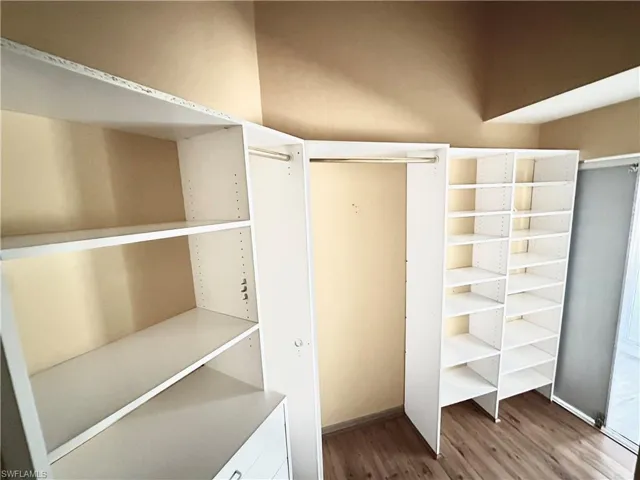 Master bedroom walk in closet
