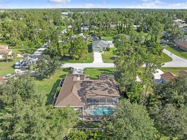 Birds eye view of property