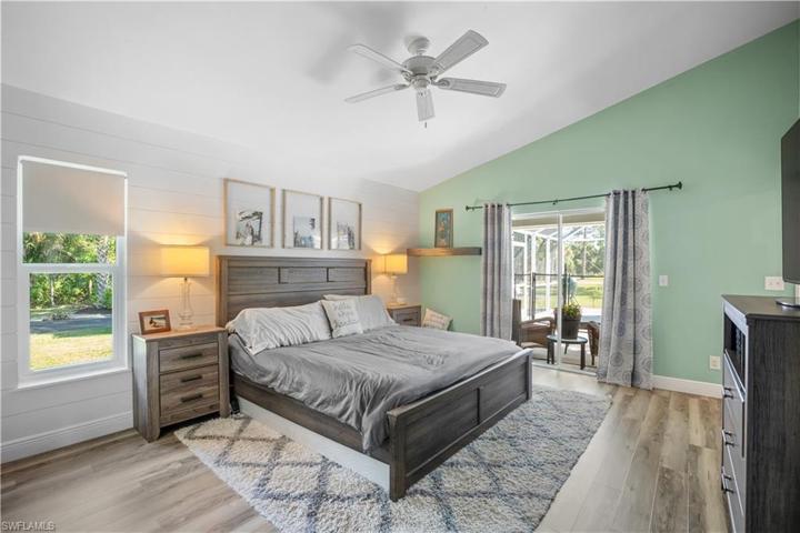 Primary Bedroom with sliding doors to lanai