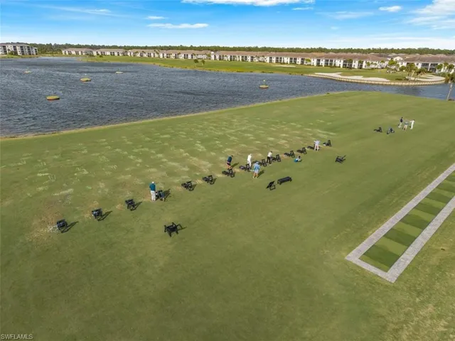 Bird's eye view of a large body of water