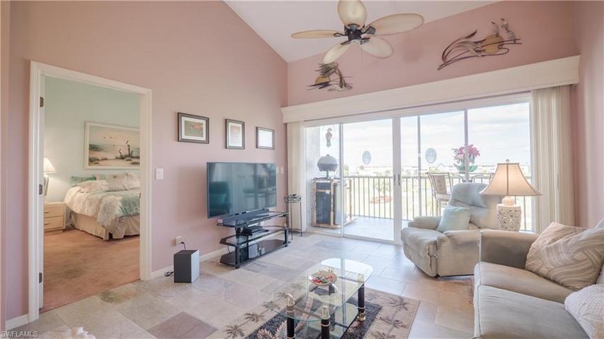 This view is into the master bedroom from the dining room/living areas.