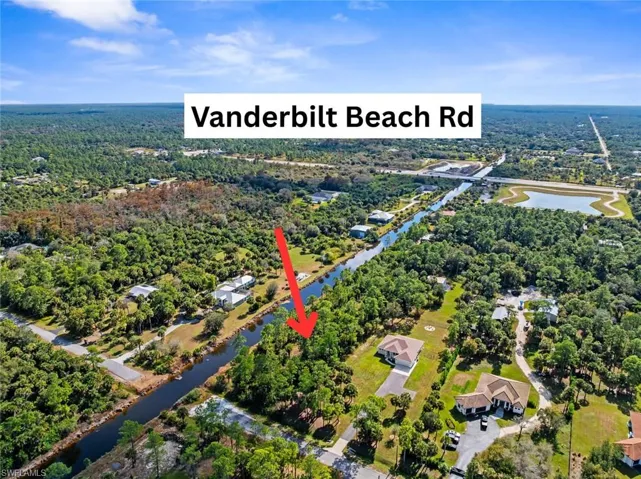 2.73 acre UPLAND/ZERO WETLAND/X flood zone lot along 660 feet of canal.  Just minutes to Vanderbilt Beach Rd.