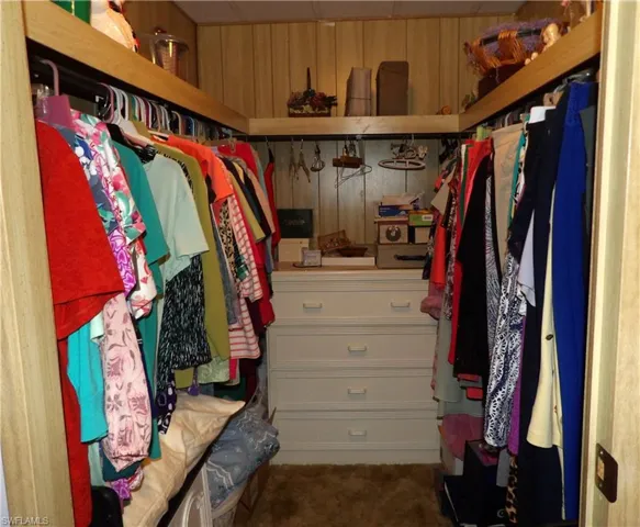 Spacious Primary closet