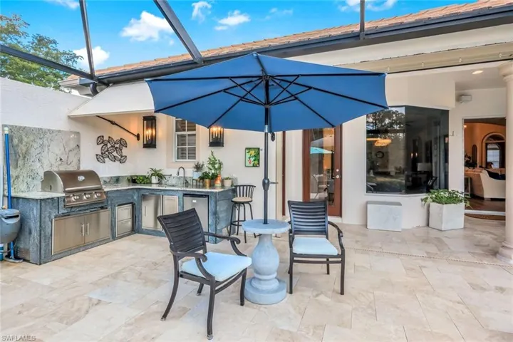 New Summer Kitchen with Grill, sink and refrigerator