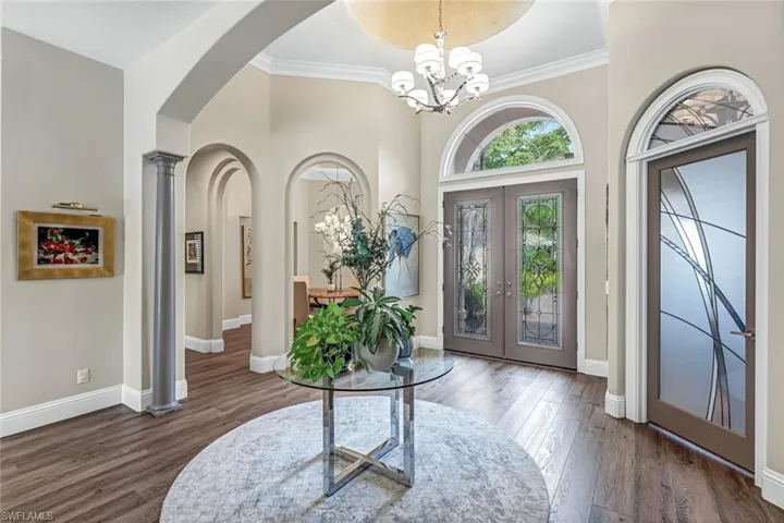 Fabulous Great Room plan and as soon as you enter you look all the way through the house