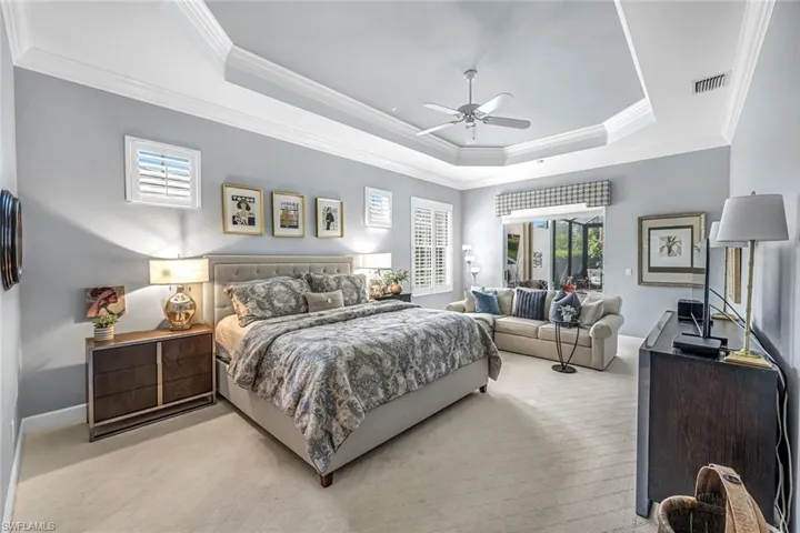 Sliding glass doors open to the lanai and an amazing private view