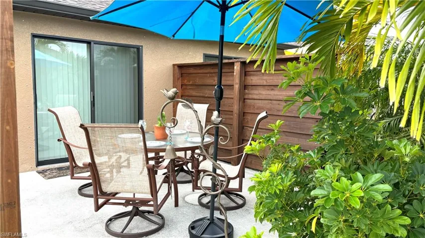 Each side of the duplex has a 13'x13' patio with privacy fence.