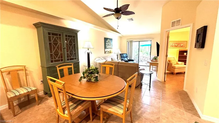 Dining and Living areas with view to Primary Bedroom 4612