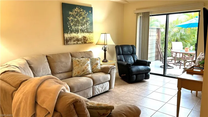 Living area with view to Patio 4612