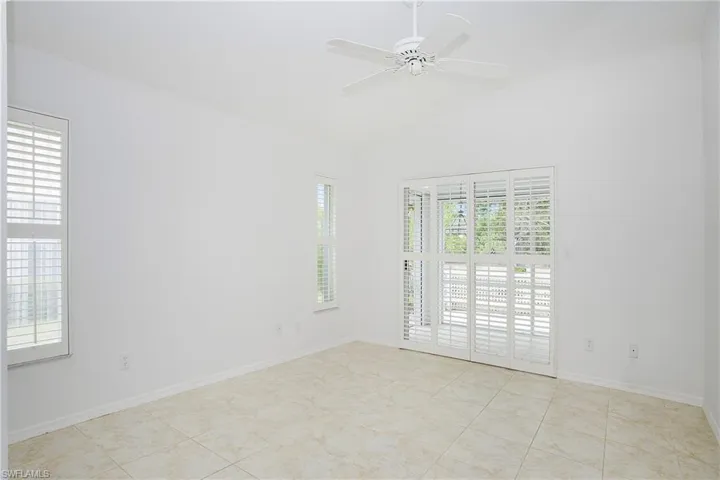 Master bedroom with walk out to lanai