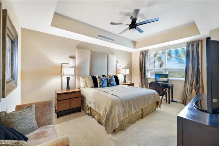 The second bedroom has an en suite bathroom with a walk in shower.