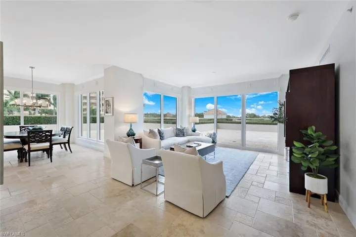 View when you enter the residence. The sliding doors lead directly to the pool and fitness areas..No need to use the elevator!