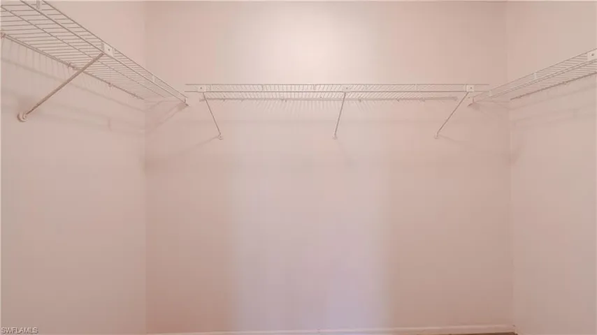 View of the master walk in closet.