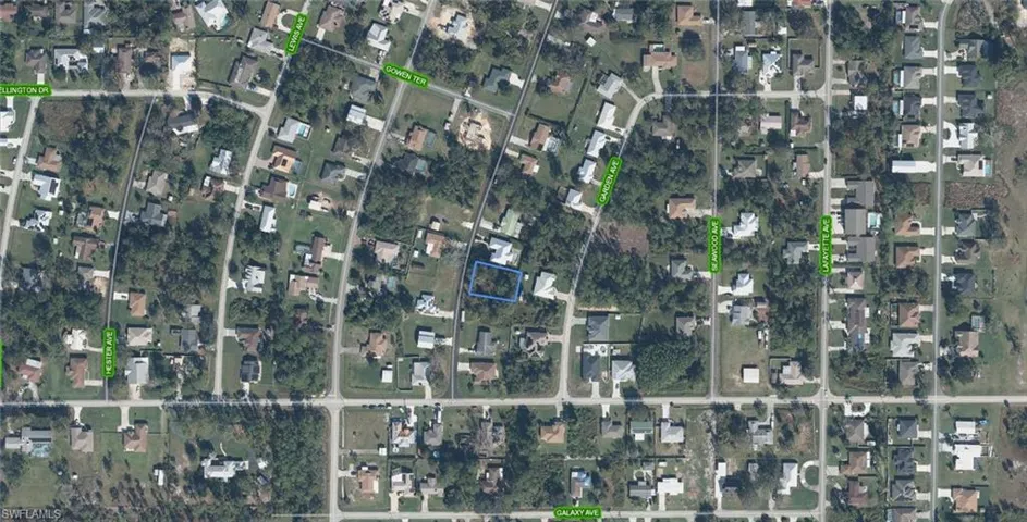 Aerial Map. Illustrating the property's location within a developed area