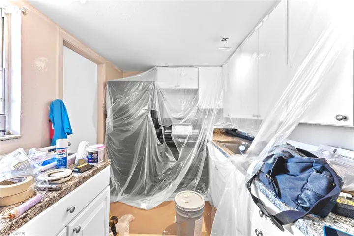 View of clothes washing area