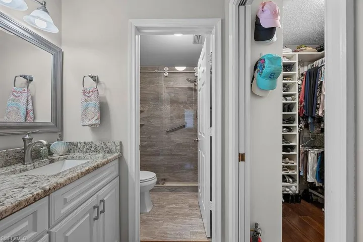 Owners bath features all the upgrades! Fantastic shower!