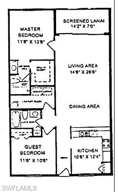Developers floor plan, measurements may not be exact.