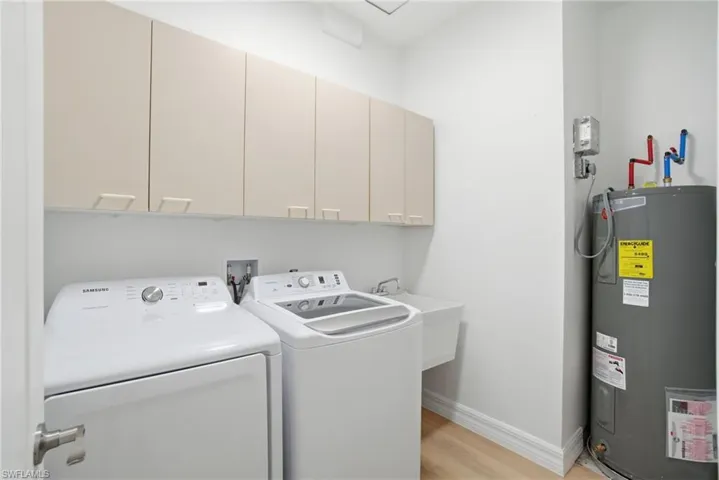 A functional laundry room designed for ease and efficiency