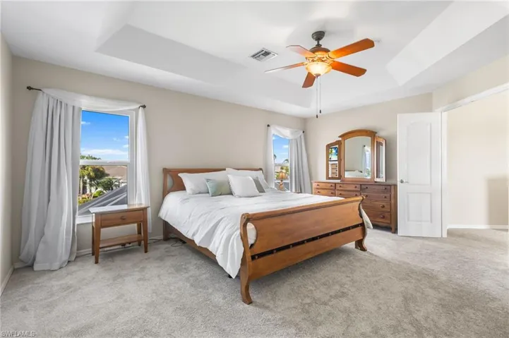 Your primary bedroom has natural light spilling in. New carpet throughout he entire second floor.