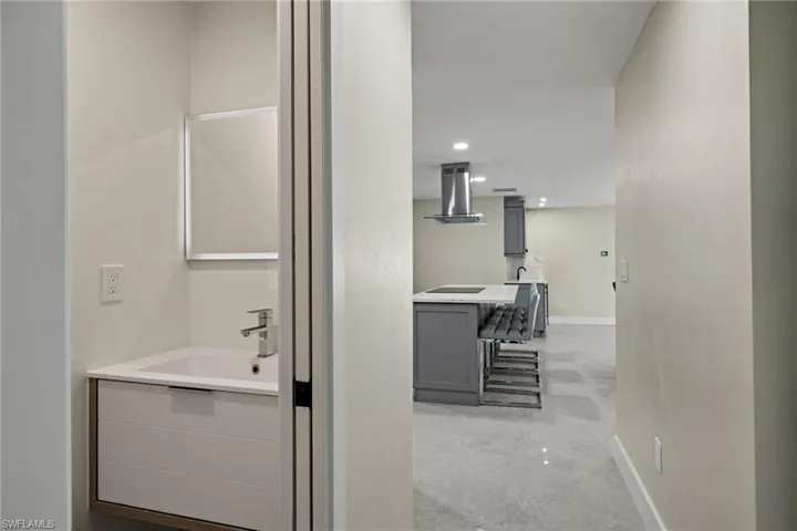 Half bath off the kitchen