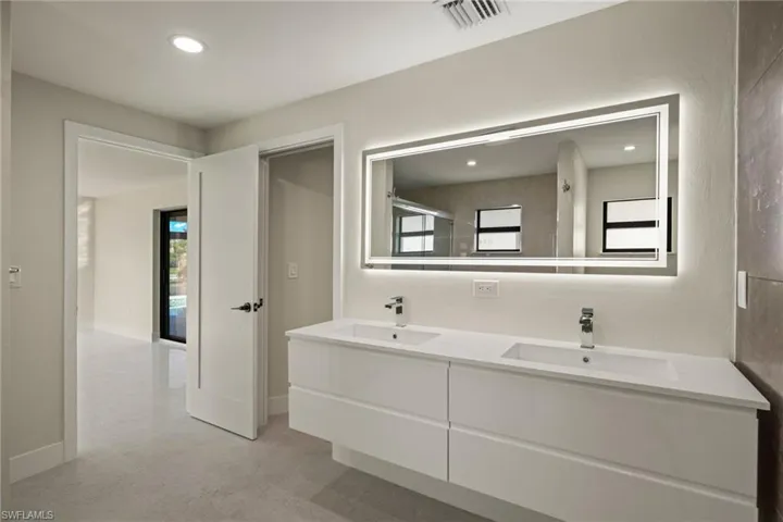 Bathroom with double sinks