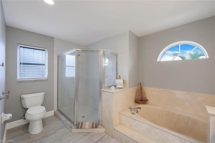 Looking from the vanity