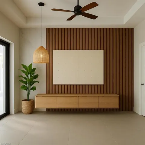 Detailed view of baseboards