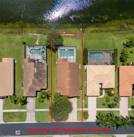 Birds eye view of property