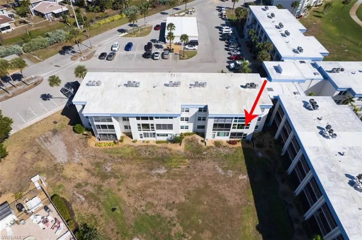 Drone / aerial view of apartment complex