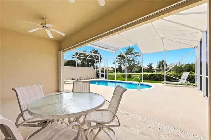 Fully covered Patio with Storm Protection Shutters