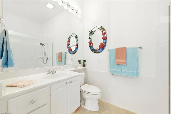 "His" section of the Master Bathroom