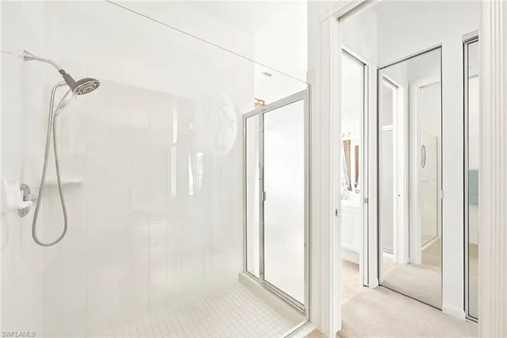 View from "his" area in the Master Bathroom