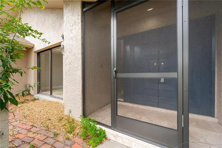 View of exterior entry